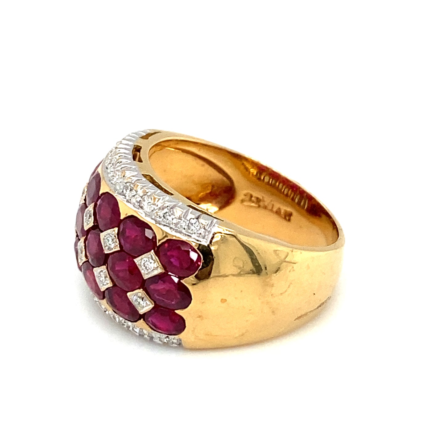 LE VIAN 2.0ctw Oval Ruby and Diamond Band in 18K Gold