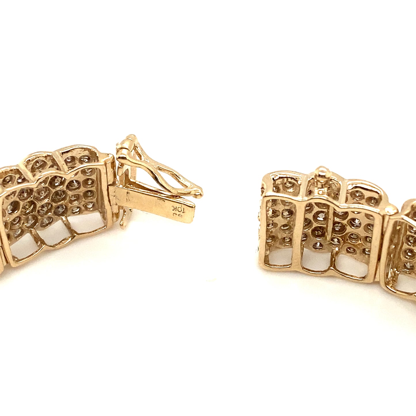 Circa 2000s 10.0 CTW Brown Diamond Bracelet in 10K Gold