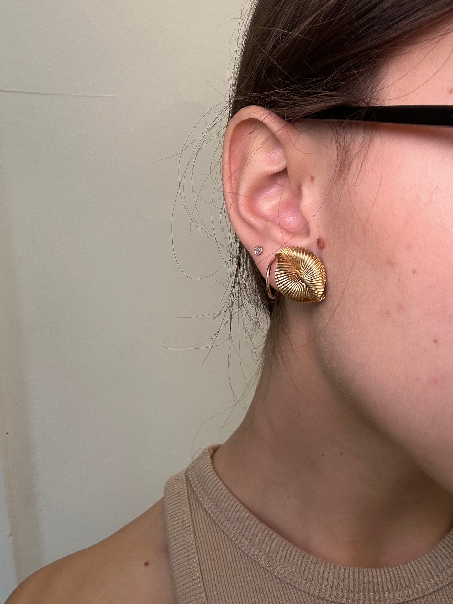 Vintage 14K Yellow Gold Tiffany & Co Earrings from the 1950s