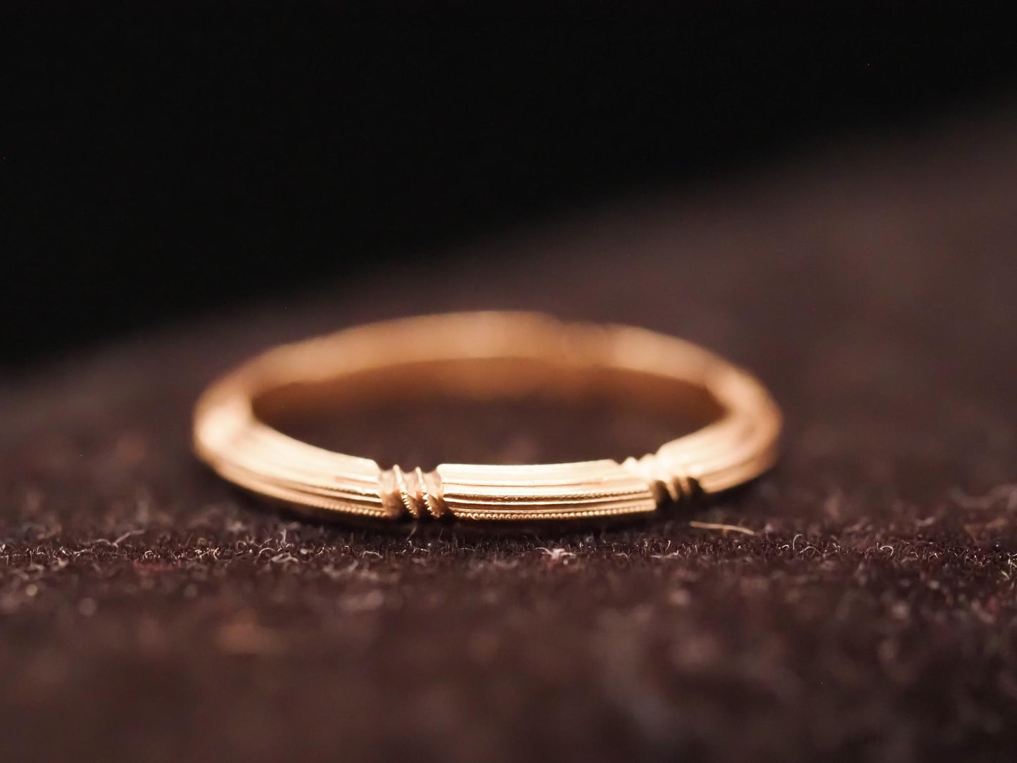Vintage 14K Yellow Gold Wedding Band Size 5.75 - VHK#632