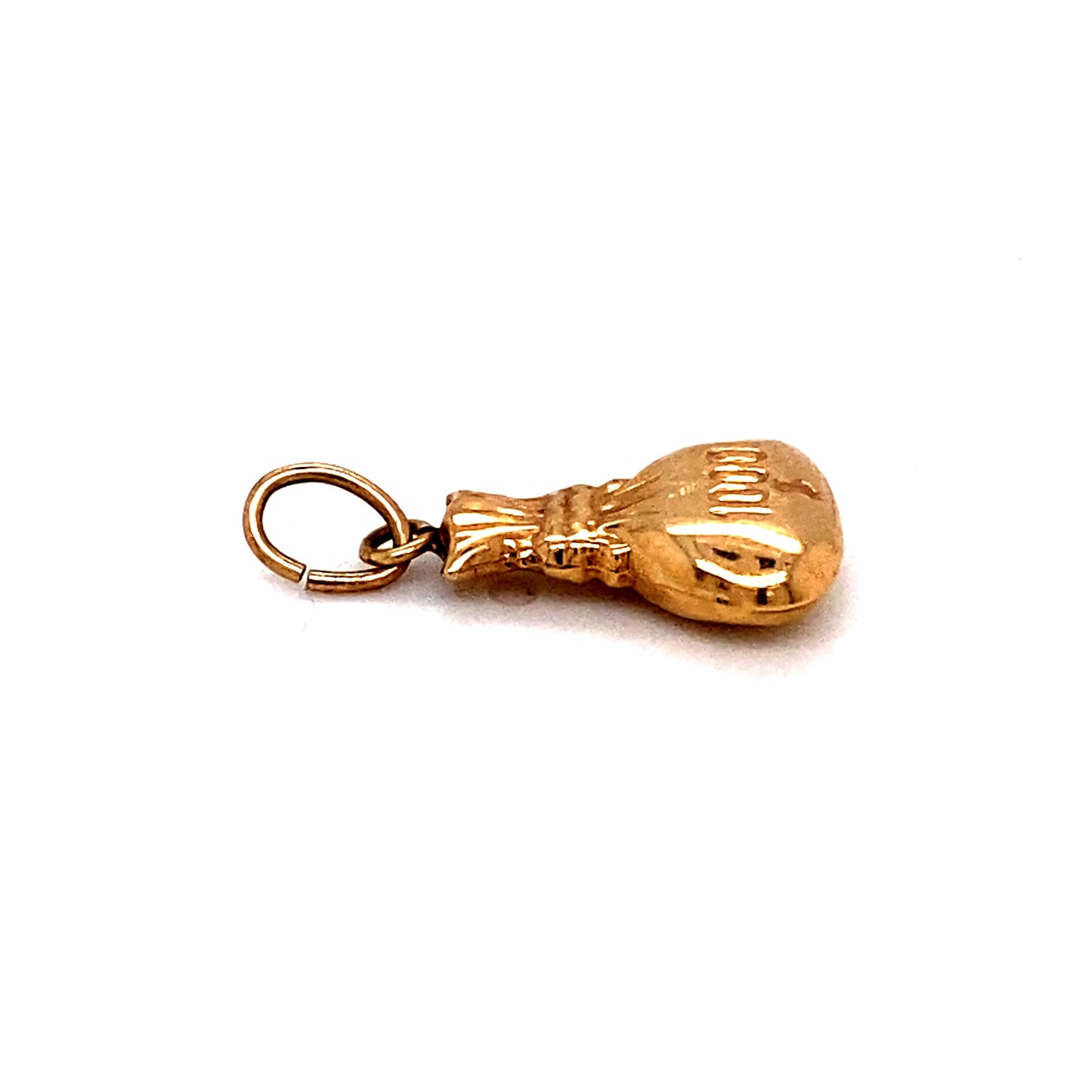 Vintage 1980s 14K Gold Money Bag Charm