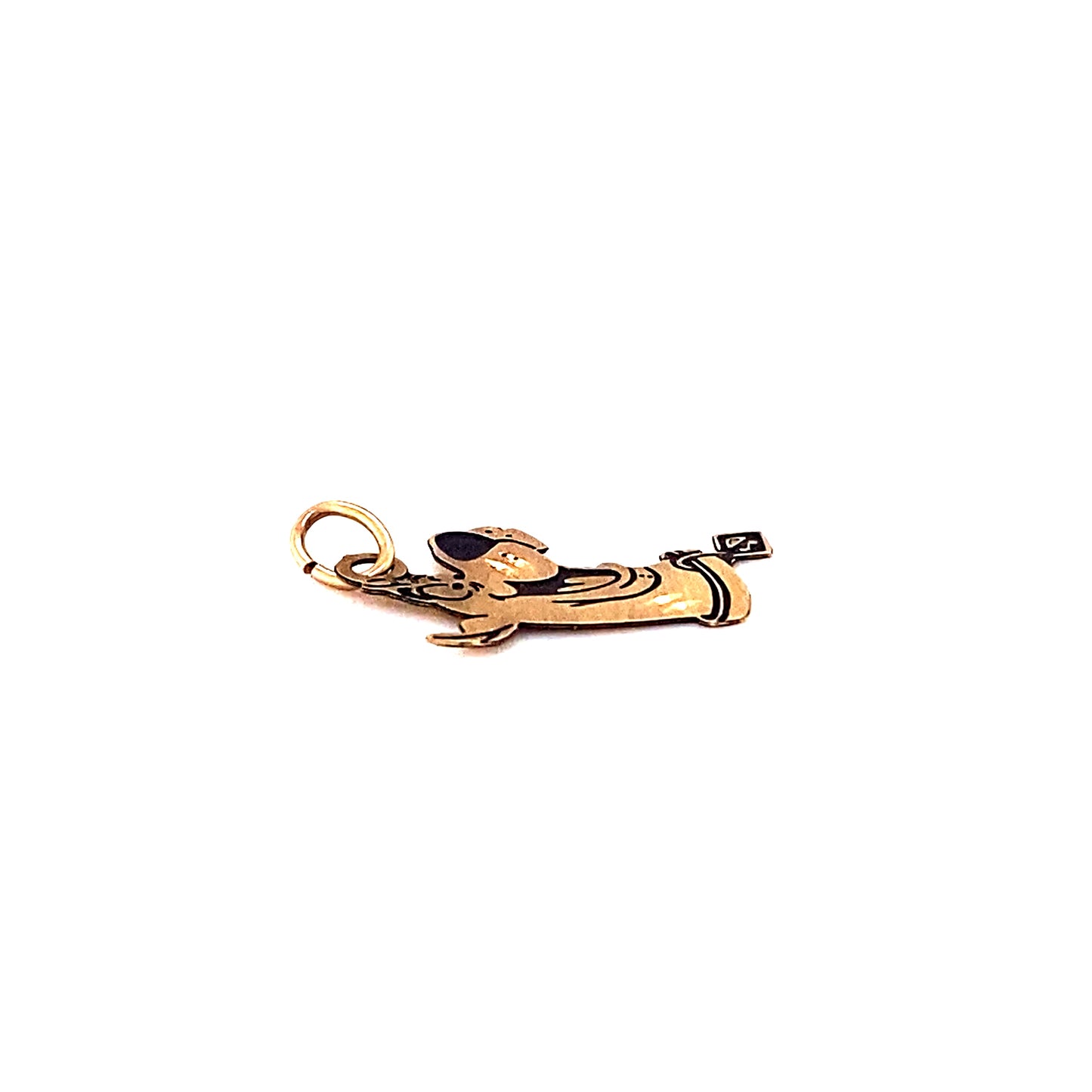 Vintage Scooby-Doo Head Charm in 14K Gold