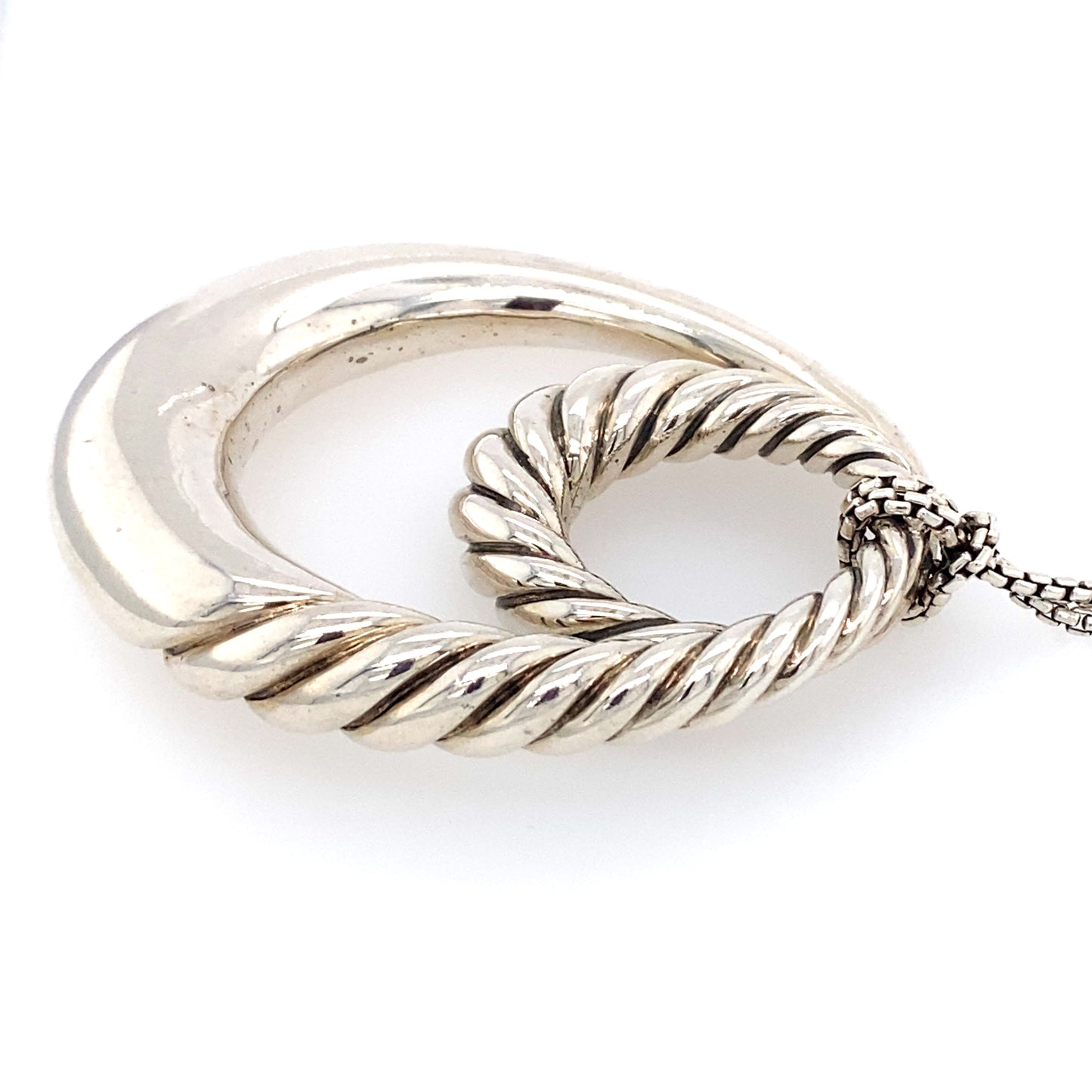 Circa 1980 David Yurman Pendant Necklace with Slider Clasp