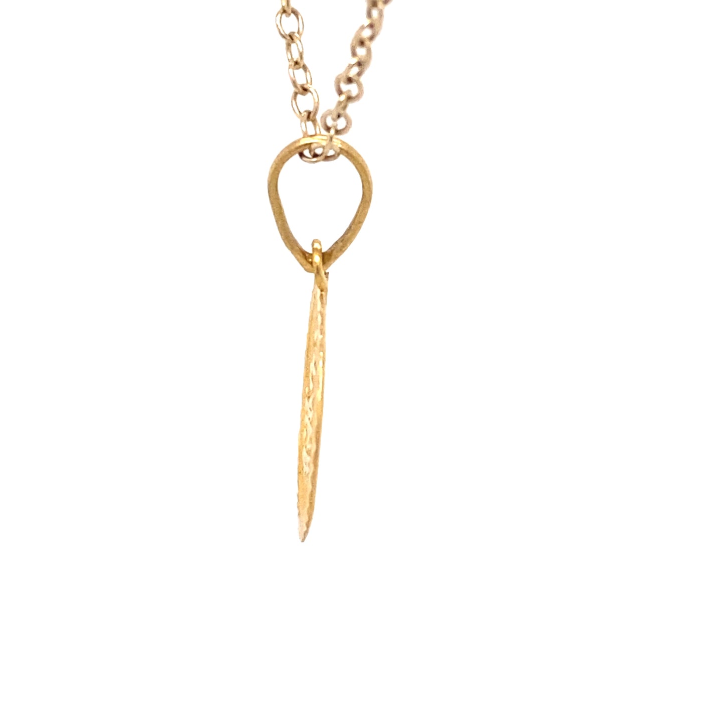 Circa 1950 Om Symbol Circle Pendant in 22 Karat Gold