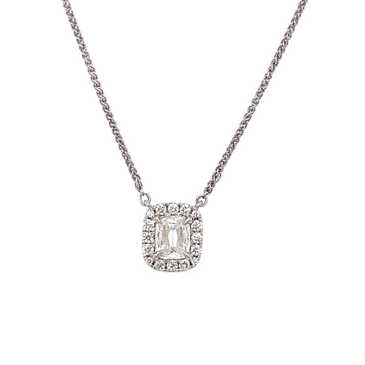 A. Jaffe 1892 Collection 0.51ct GIA Certified Diamond Pendant in 14K White Gold