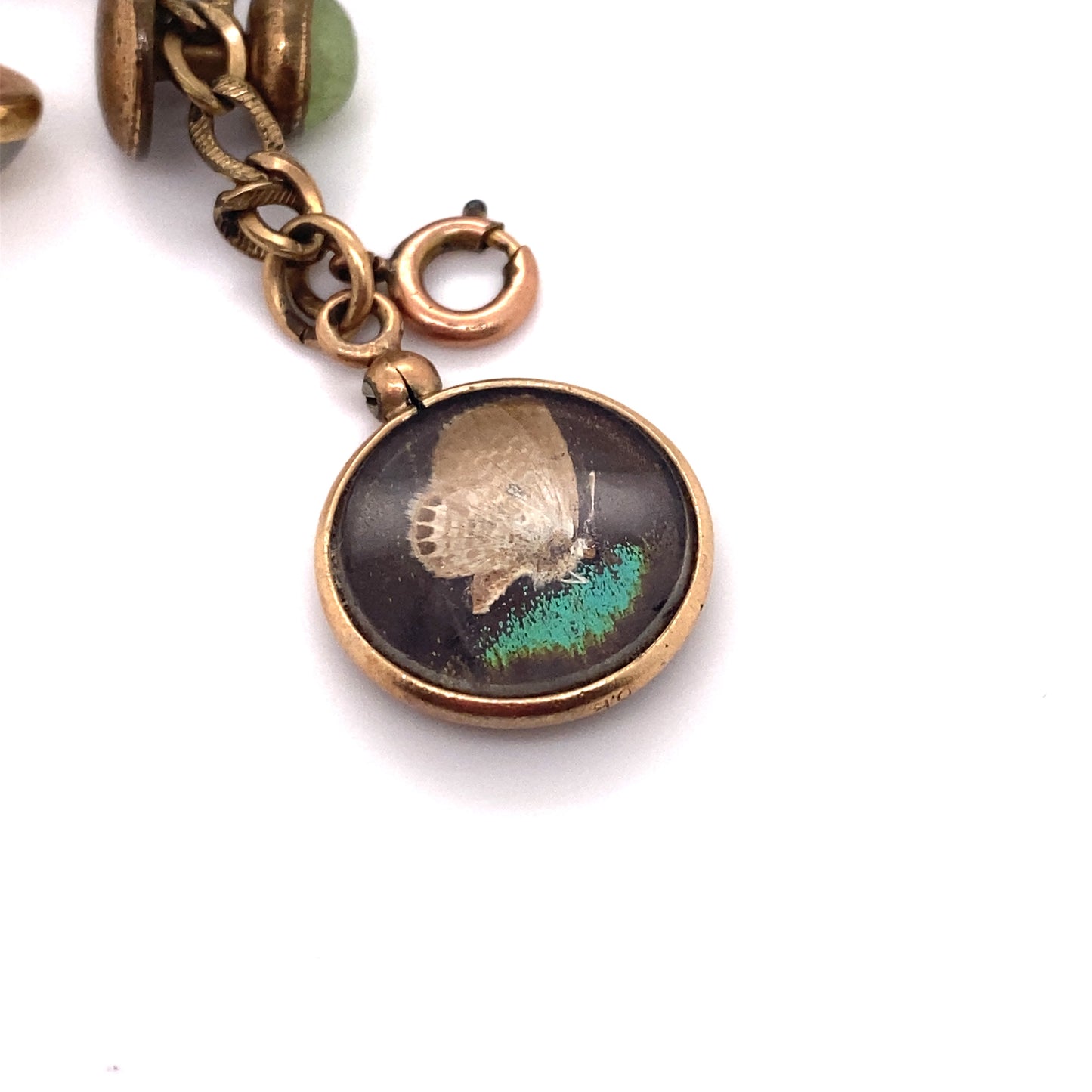 Circa 1915 Miscellaneous Multi Charm Bracelet in 14K Gold Fill