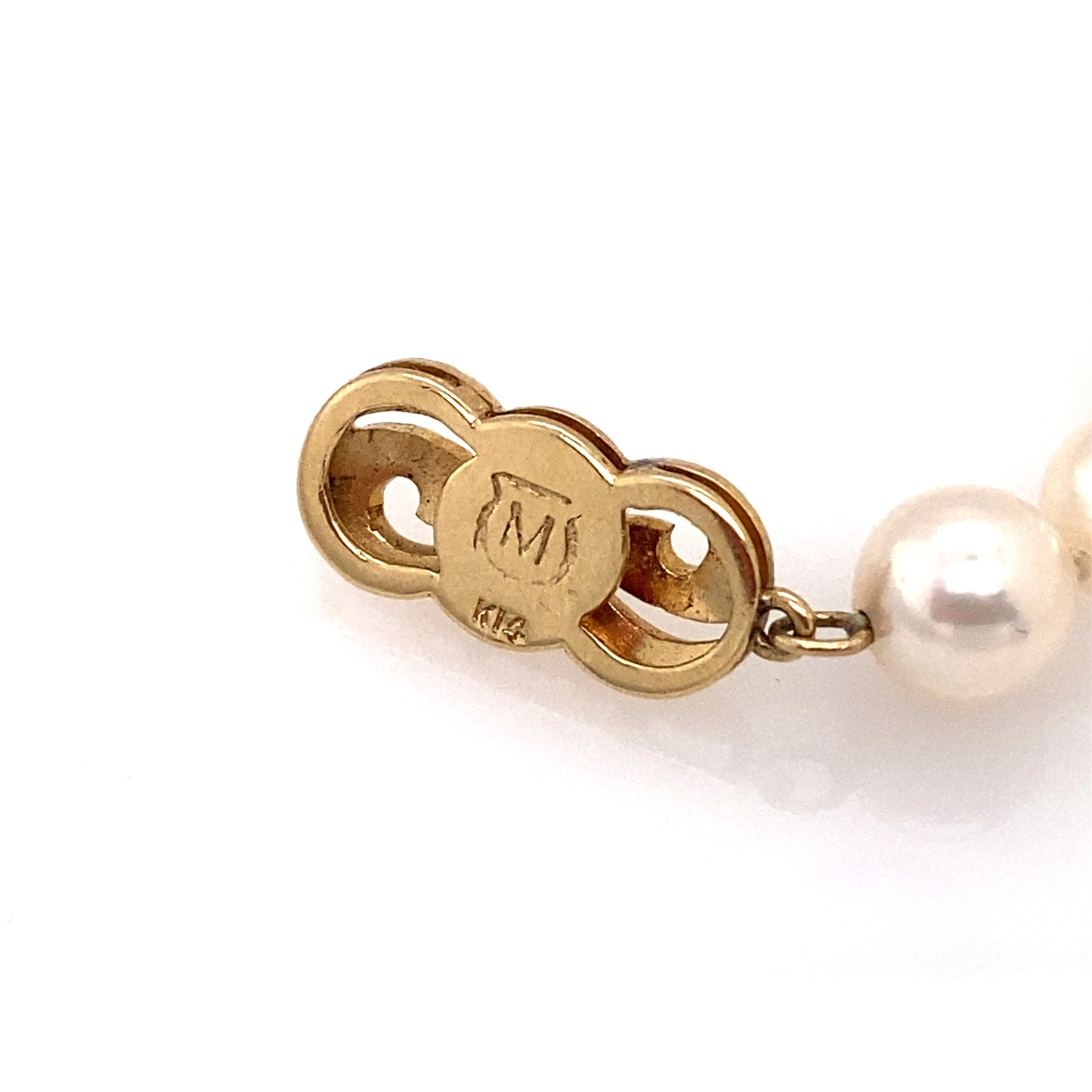 Mikimoto 6.5mm Pearl Necklace with 18K Gold Clasp