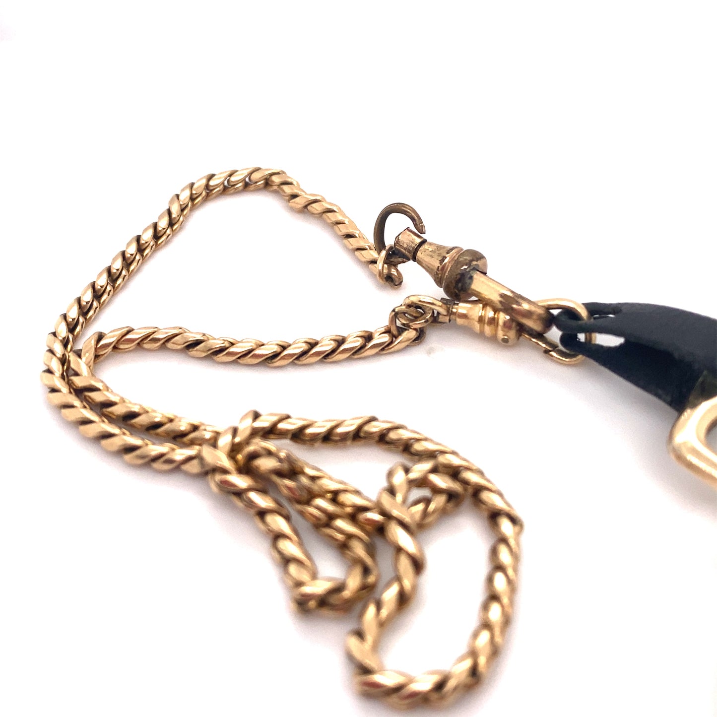 Circa 1940s Ball Railroad Chronograph Pocket Watch with Chain in 10K Gold Fill