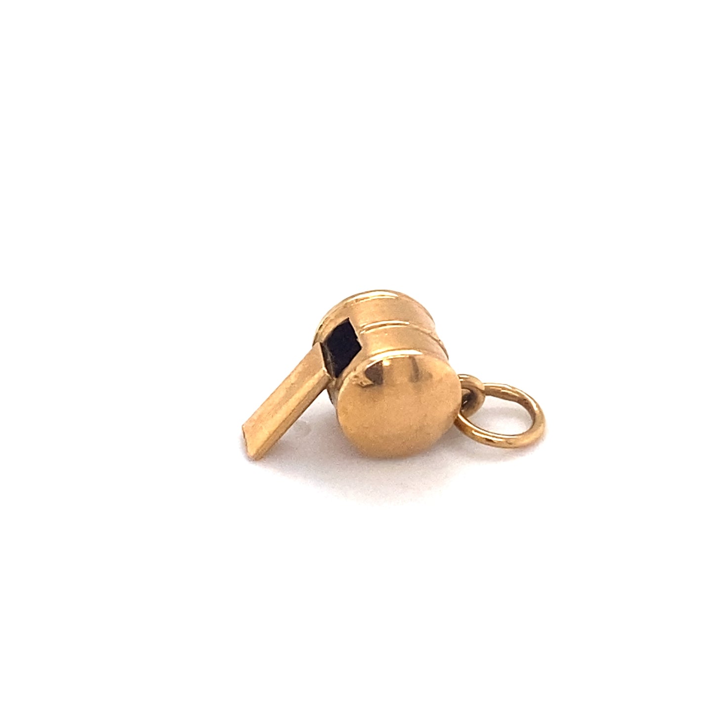 Circa 1940s German Whistle Charm or Pendant in 12k Gold