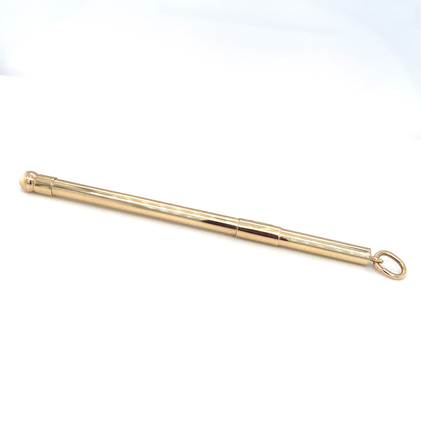 Circa 1980s TIFFANY & CO. Swizzle Stick Pendant in 14K Gold