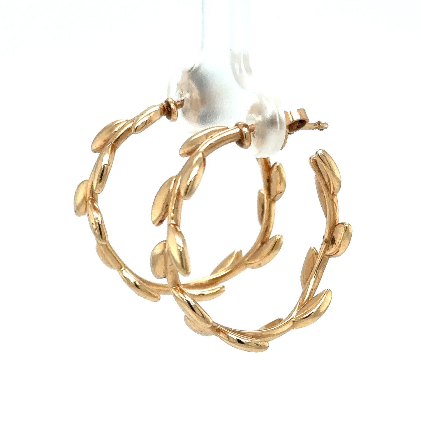 Tiffany & Co. Paloma Picasso Olive Leaf Hoop Earrings in 18K Gold