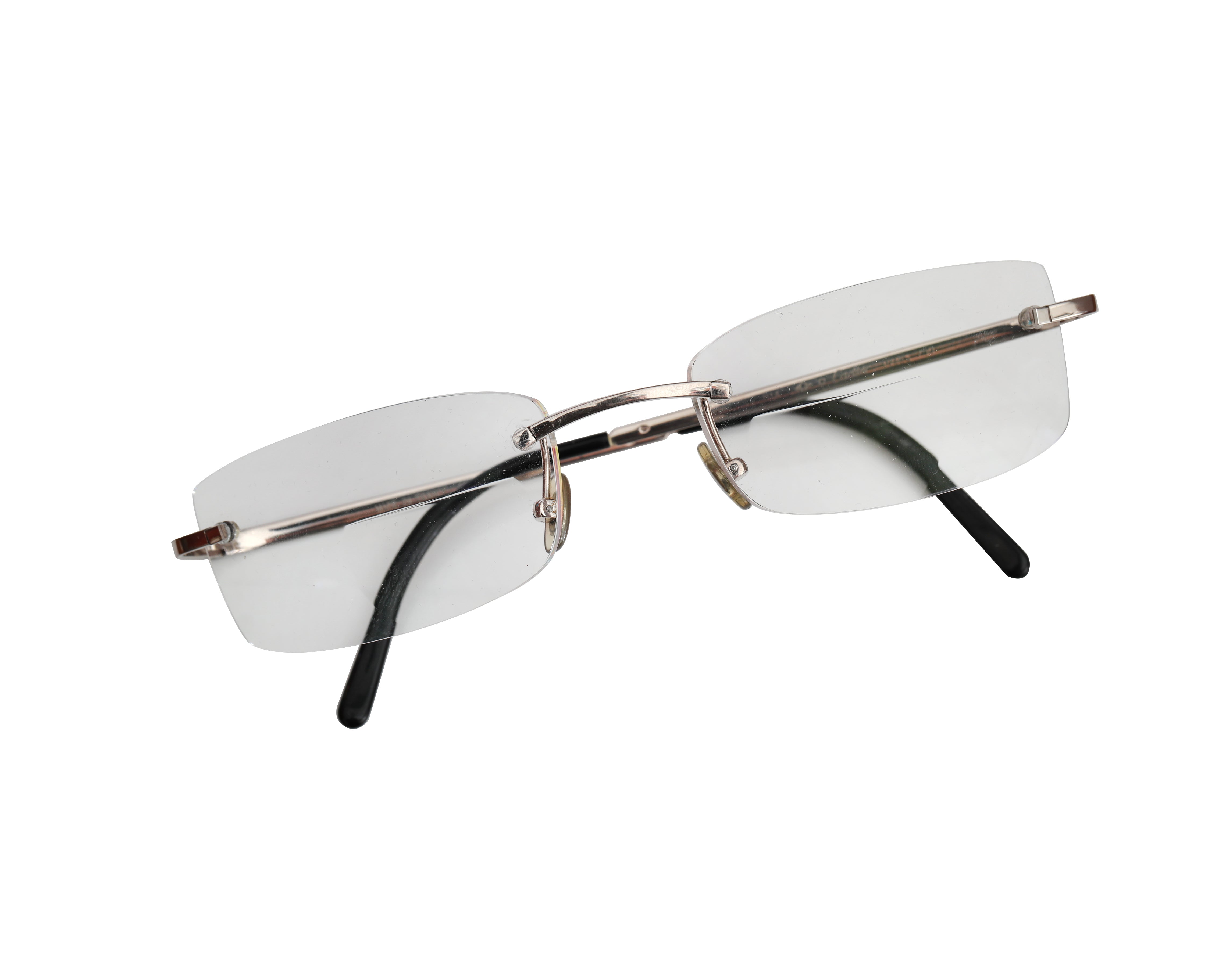 Cartier 18kt White Gold Rimless Glasses – The Verma Group