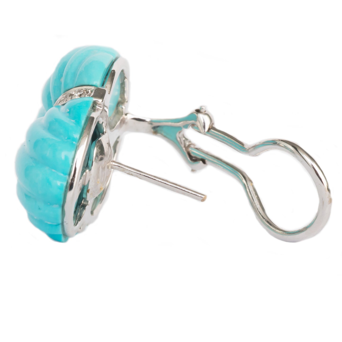 Turquoise 18k White Gold