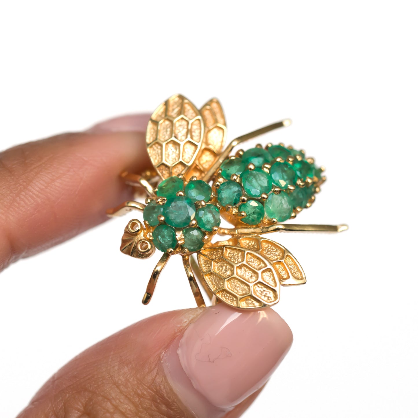 14k Yellow Gold Butterfly Brooch