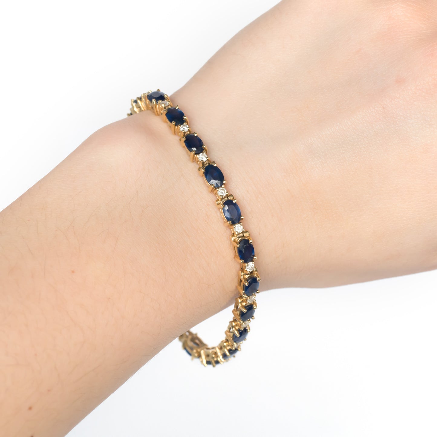 Sapphire 14k Yellow Gold Bracelet