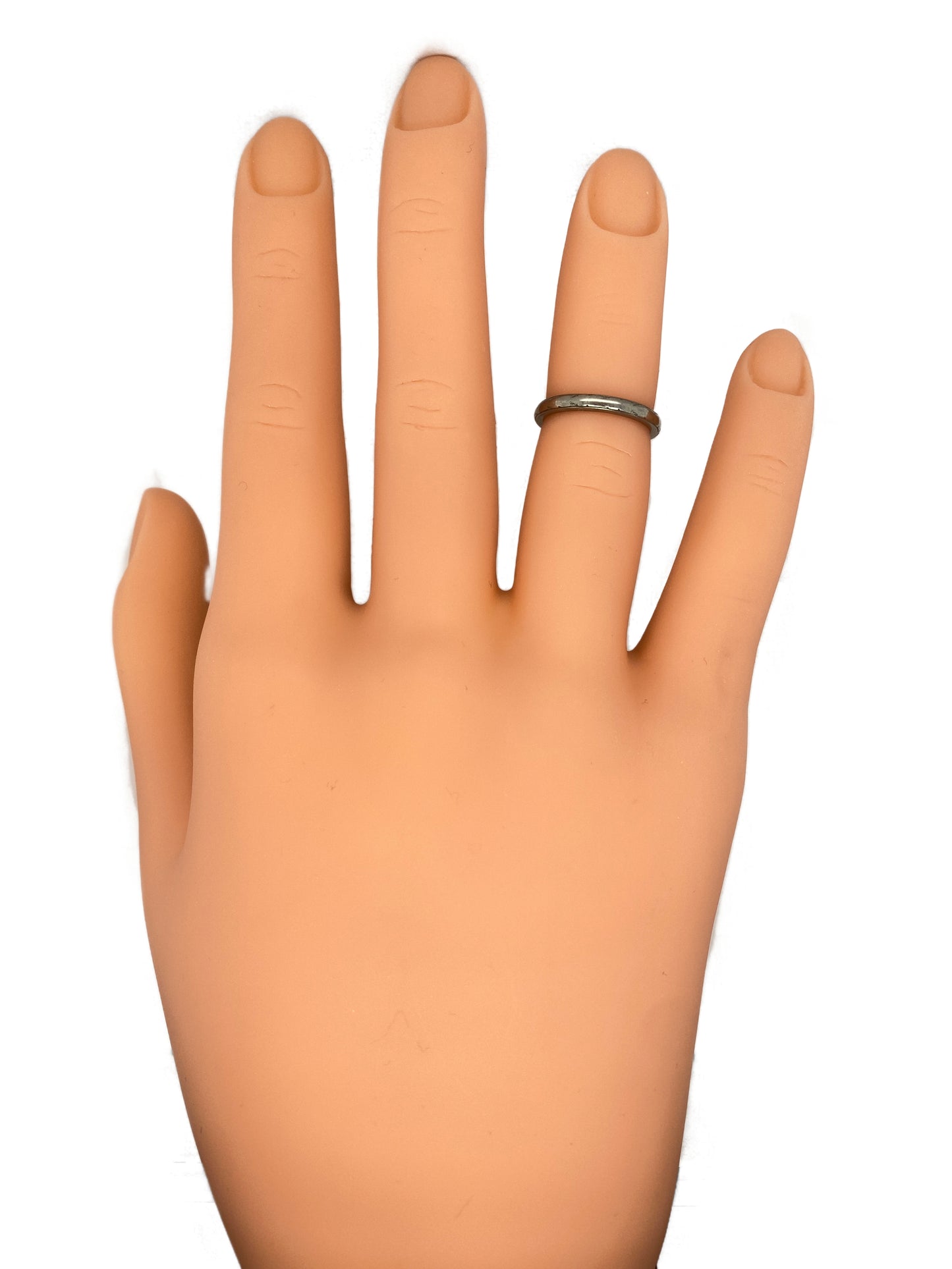 Circa 1920s Orange Blossom Art Deco Wedding Band in 18K White Gold