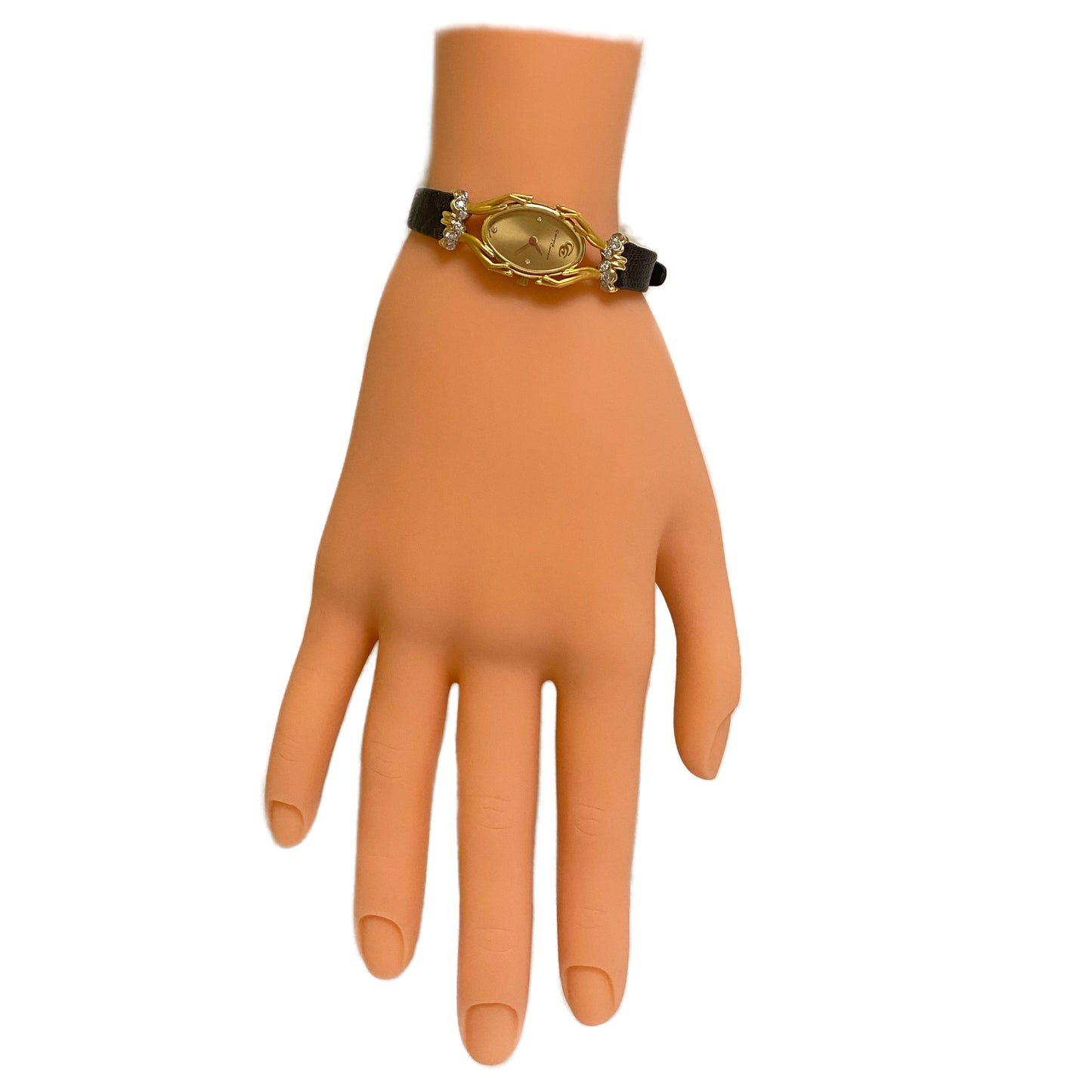 Carrera y Carrera Womens Wrist Watch with Lizard Band in 18K Gold