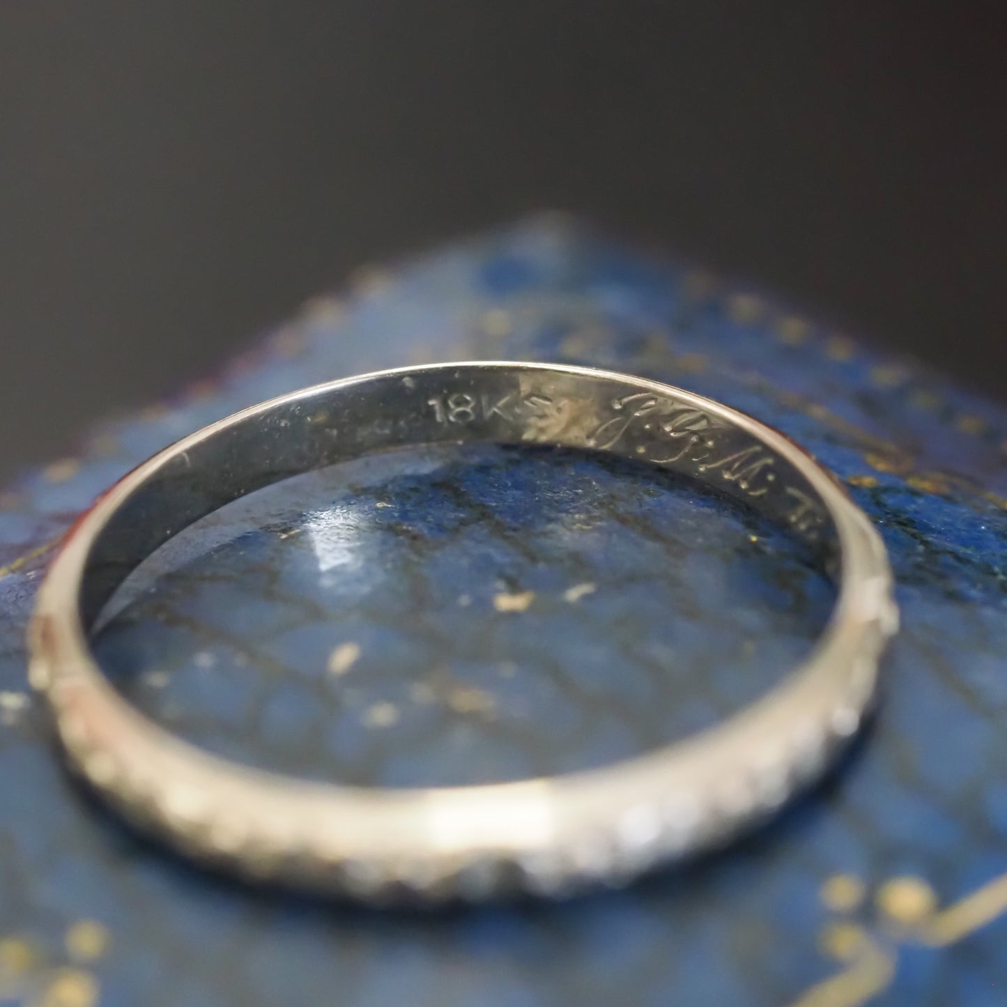 Circa 1929 Engraved Wedding Band VHK#212
