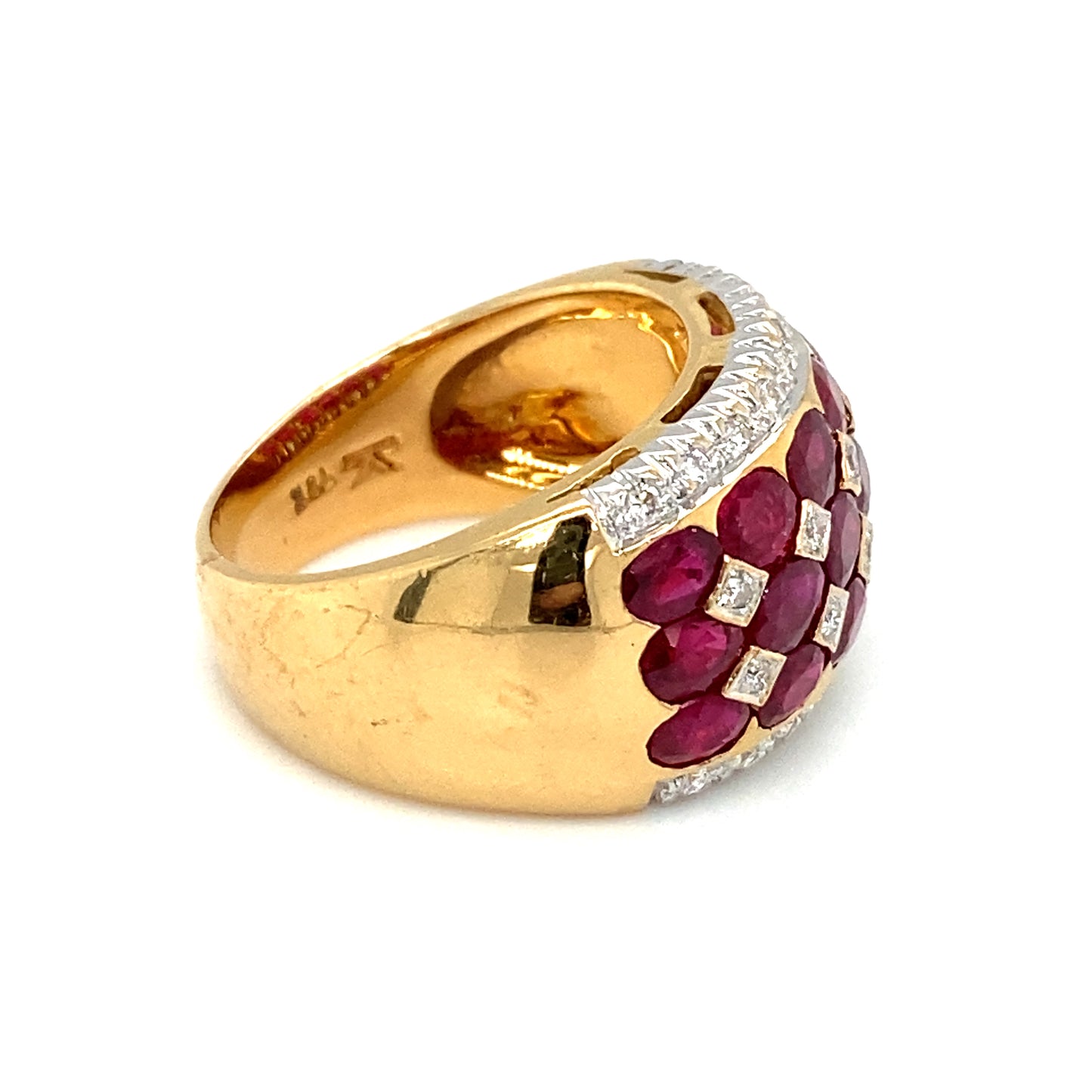 LE VIAN 2.0ctw Oval Ruby and Diamond Band in 18K Gold