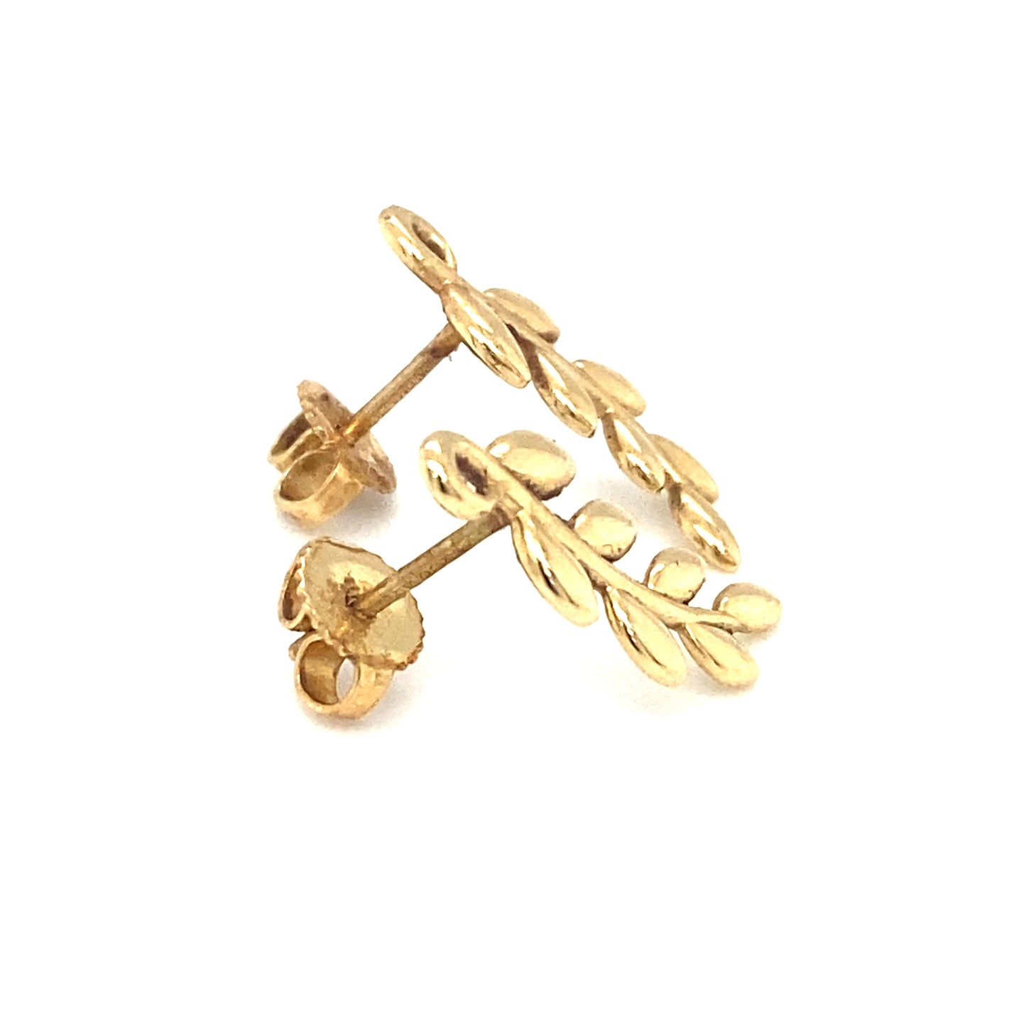 TIFFANY & CO. Paloma Picasso Olive Leaf Climber Earrings in 18K Gold