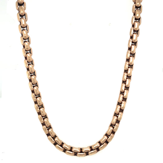 DAVID YURMAN DY Bel Aire Bronze Chain Necklace in Stainless Steel/14K Rose Gold