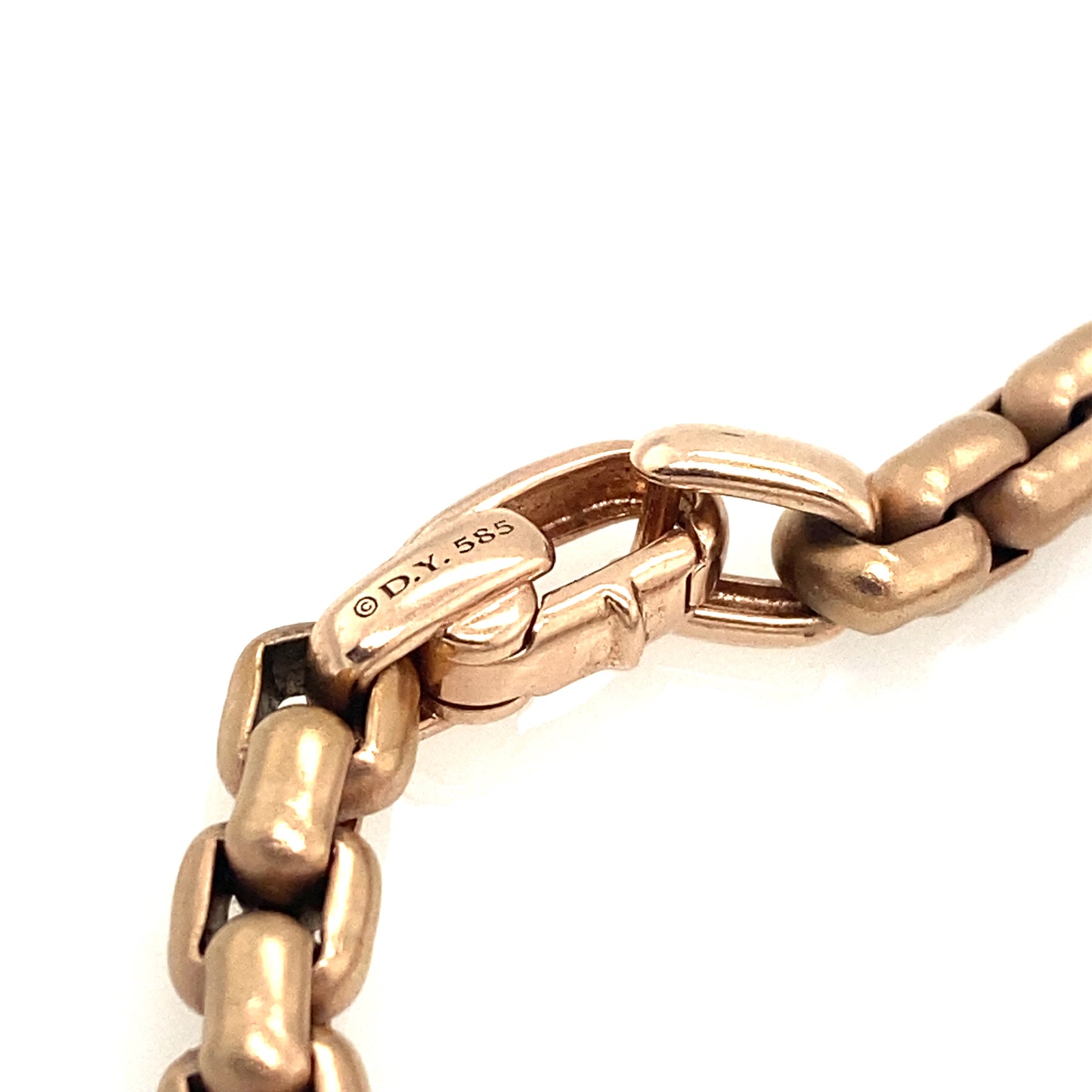 DAVID YURMAN DY Bel Aire Bronze Chain Necklace in Stainless Steel/14K Rose Gold