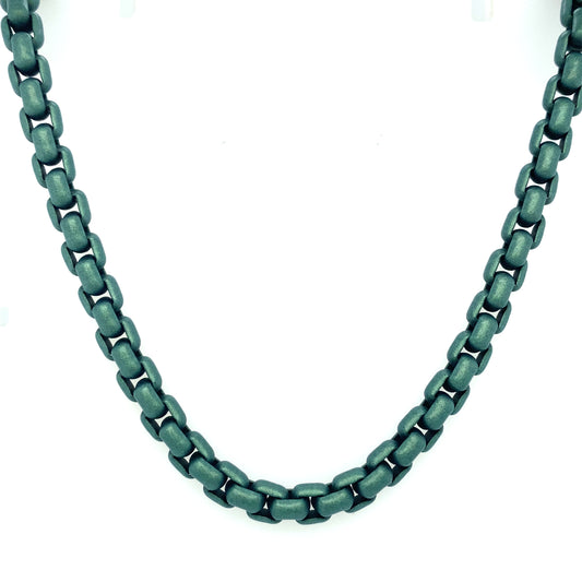 DAVID YURMAN DY Bel Aire Seafoam Chain Necklace in Stainless Steel/14K Gold