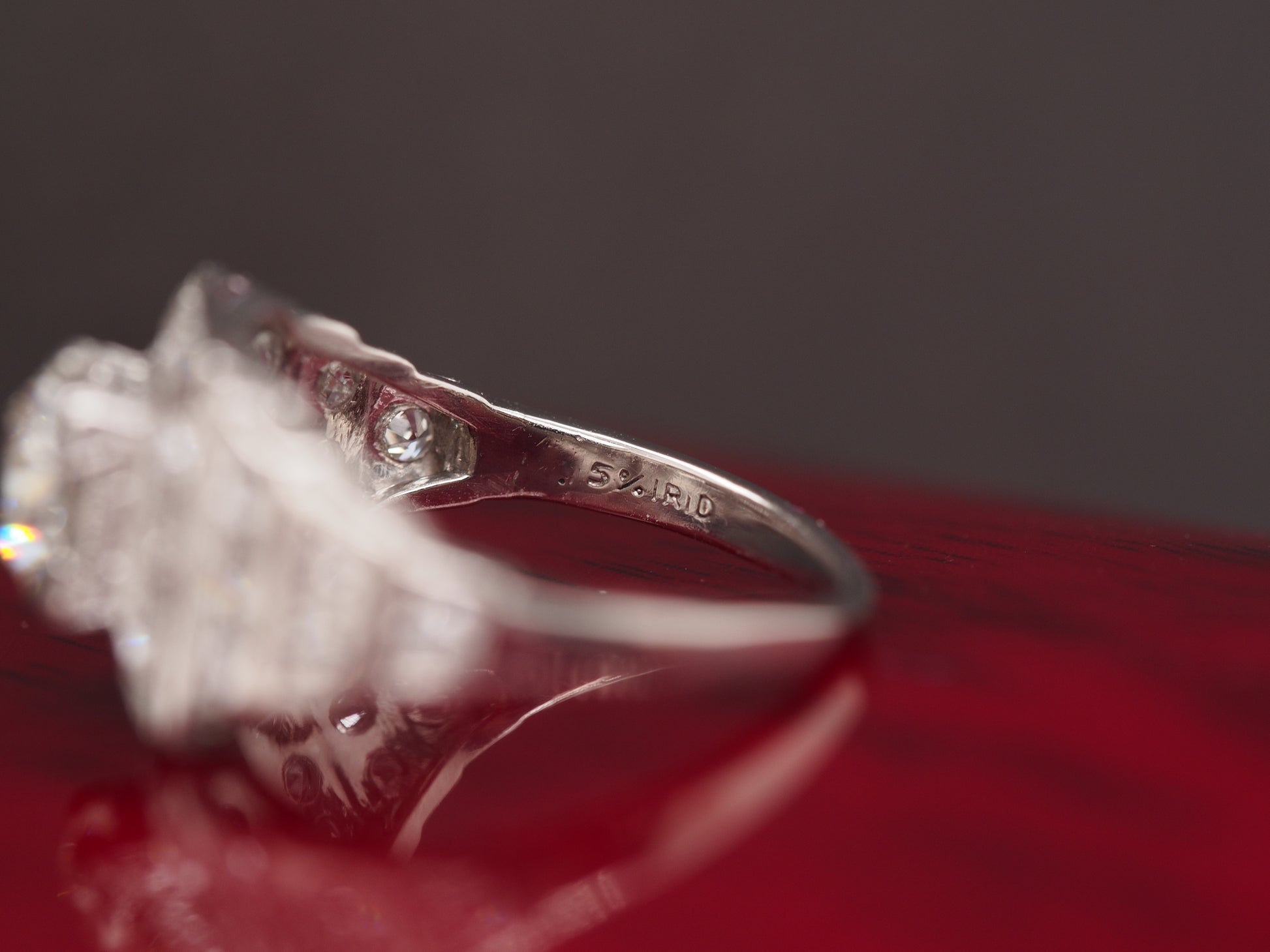 1920 Art Deco Platinum Diamond Engagement Ring