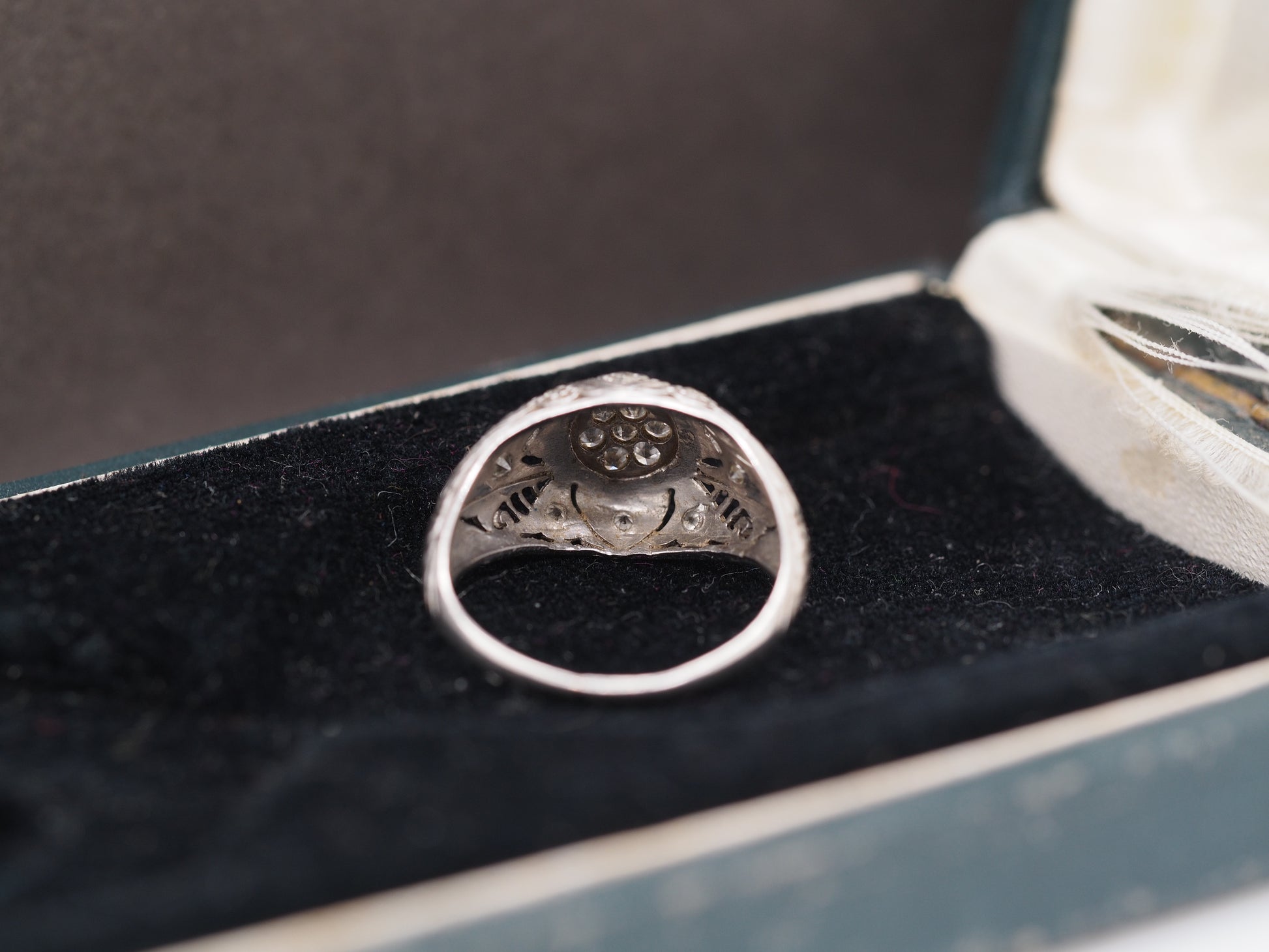 1920 Art Deco Platinum Diamond Engagement Ring