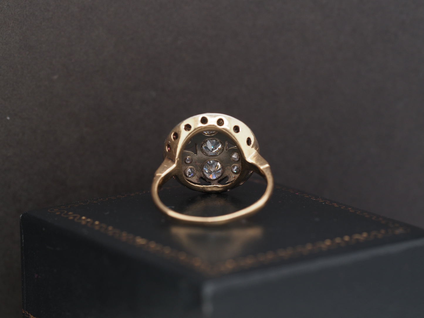 1920 14K Yellow Gold 1.25cttw Diamond Engagement Ring
