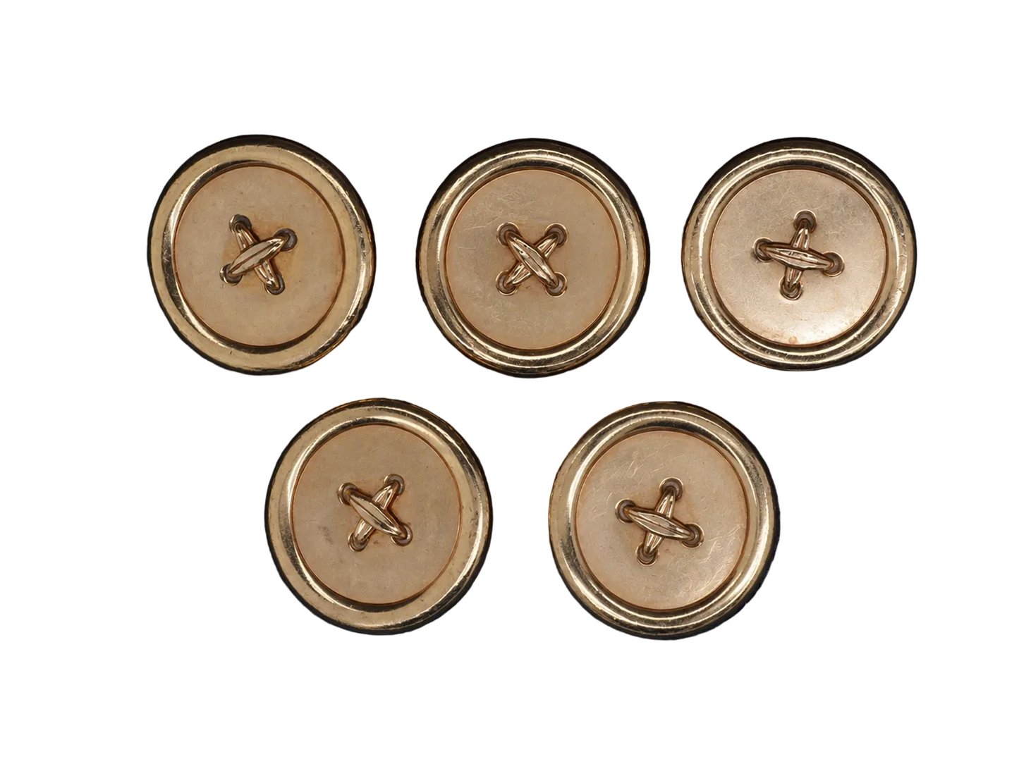 1950s Tiffany & Co. 14K Yellow Gold Button Set of 5 - VHK#515
