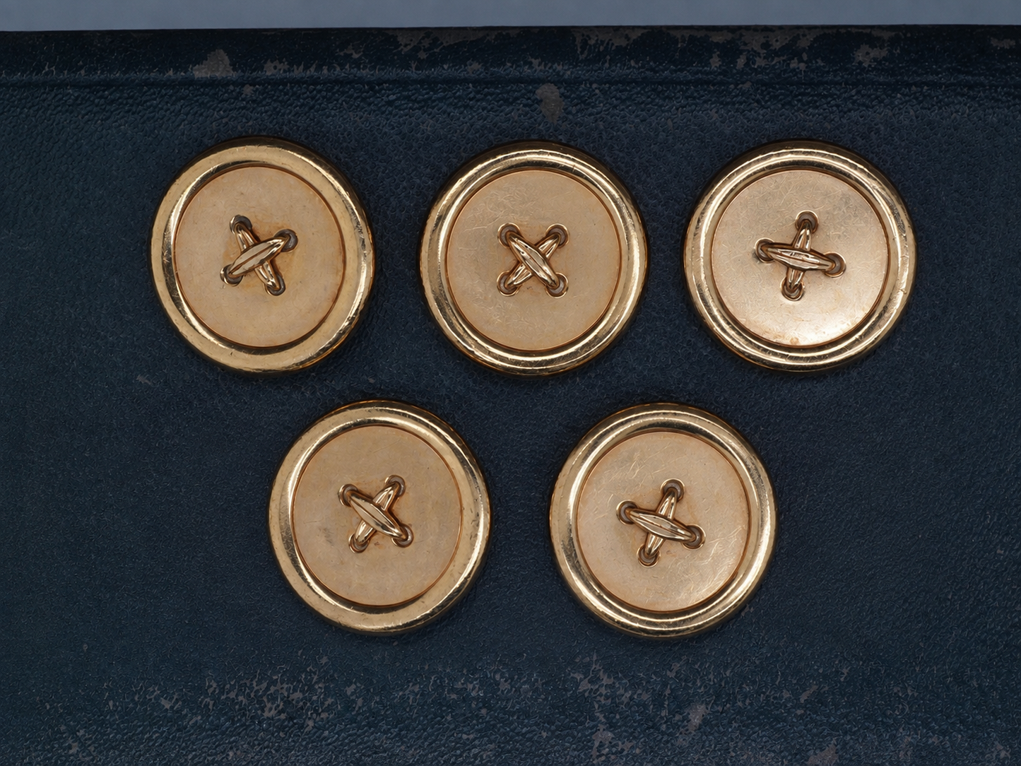 1950s Tiffany & Co. 14K Yellow Gold Button Set of 5 - VHK#515