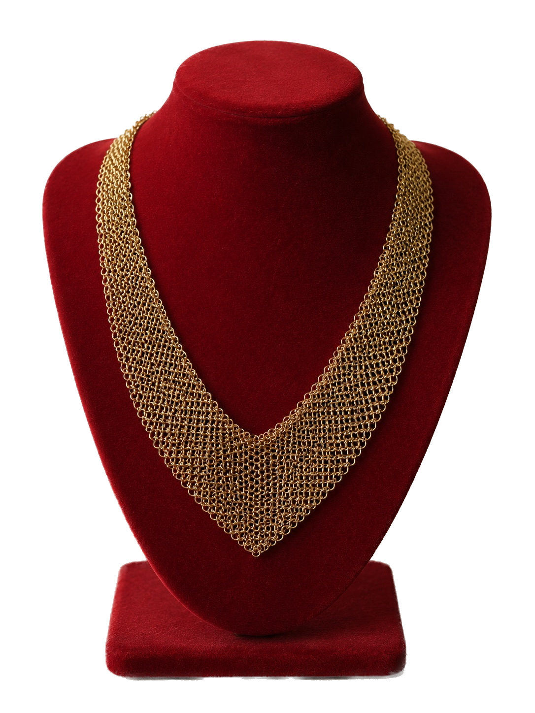 Tiffany & Co Elsa Peretti 18K Yellow Gold Large Mesh Necklace - VHK#490
