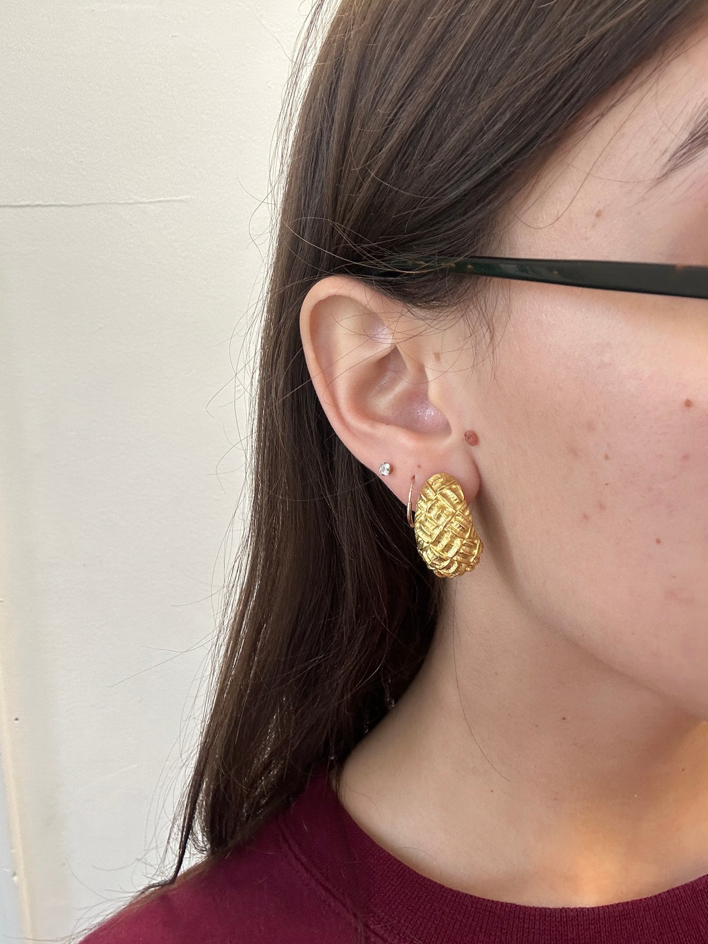 18K Yellow Gold Tiffany & Co Large Size Earrings