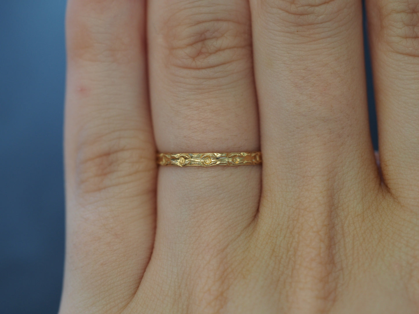 Circa 1920s Yellow Gold Wedding Band - VHK#781