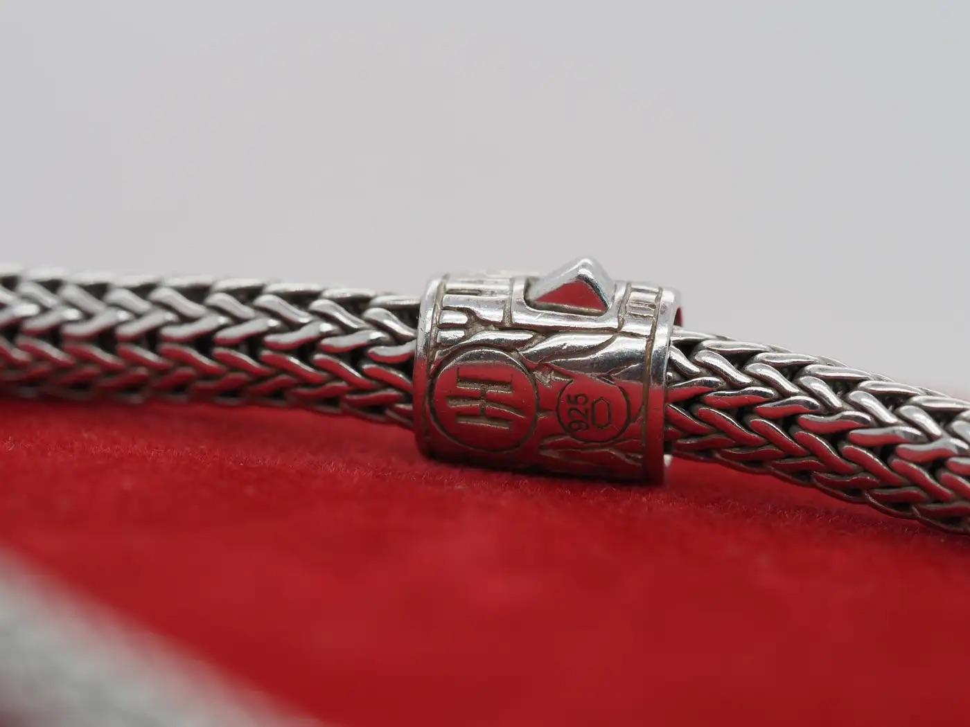 John Hardy Sterling Silver Diamond Bracelet - VHK#297