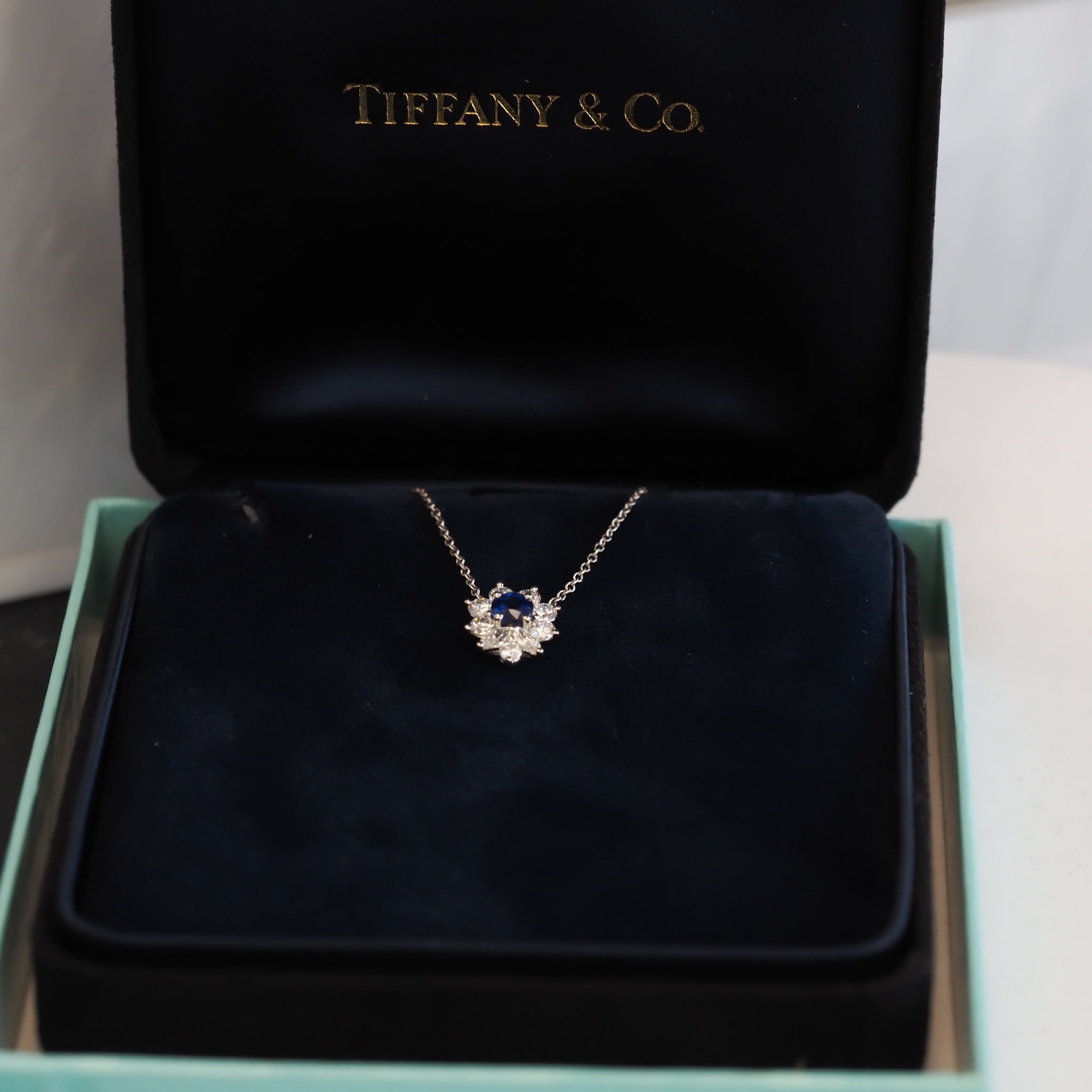 Tiffany and co sapphire necklace store