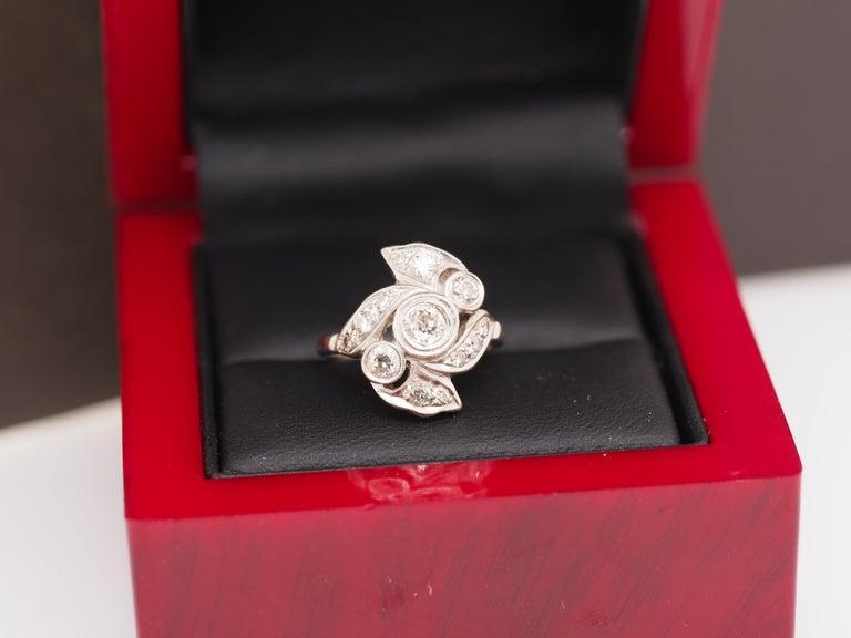 14K White Gold 1.00 Carat Total Weight Diamond Ring - VHK#378