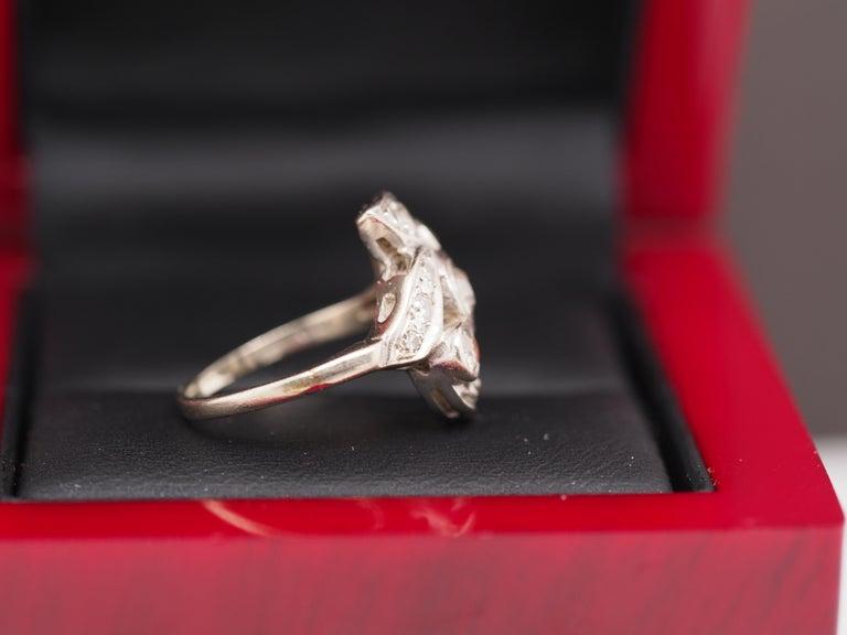 14K White Gold 1.00 Carat Total Weight Diamond Ring - VHK#378