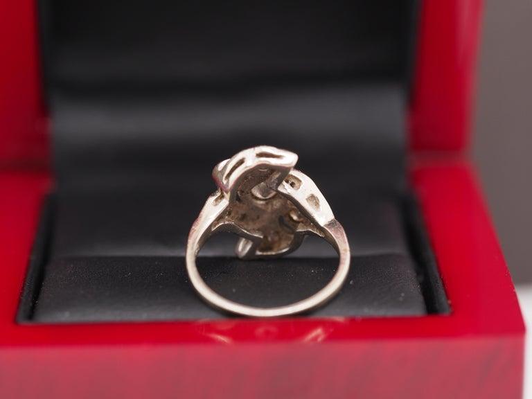 14K White Gold 1.00 Carat Total Weight Diamond Ring - VHK#378