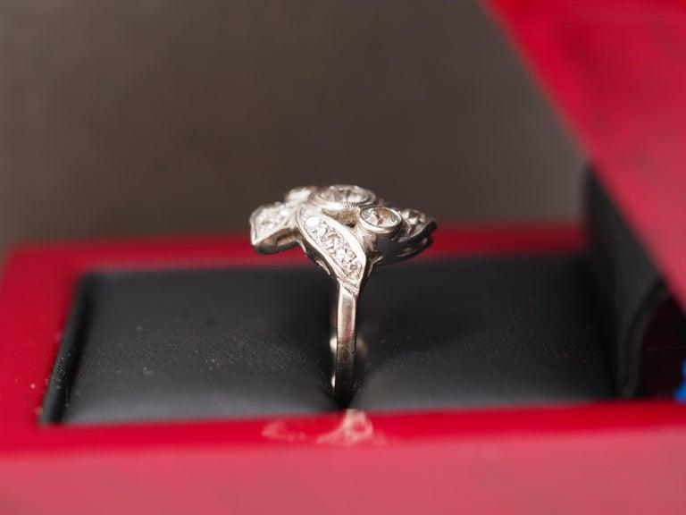 14K White Gold 1.00 Carat Total Weight Diamond Ring - VHK#378