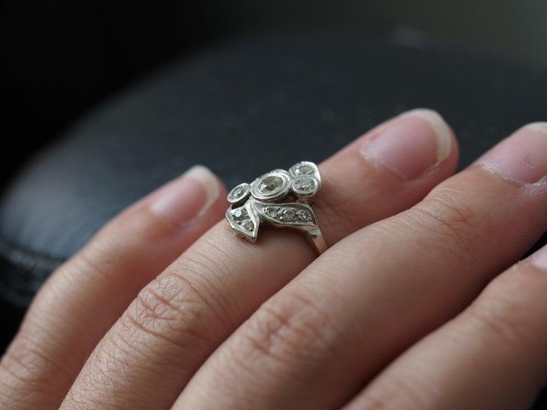 14K White Gold 1.00 Carat Total Weight Diamond Ring - VHK#378