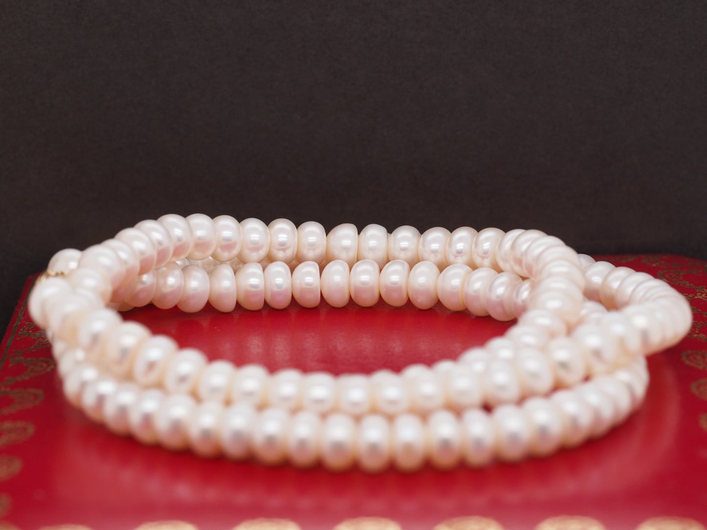 1990 14K Yellow Gold Pearl Necklace