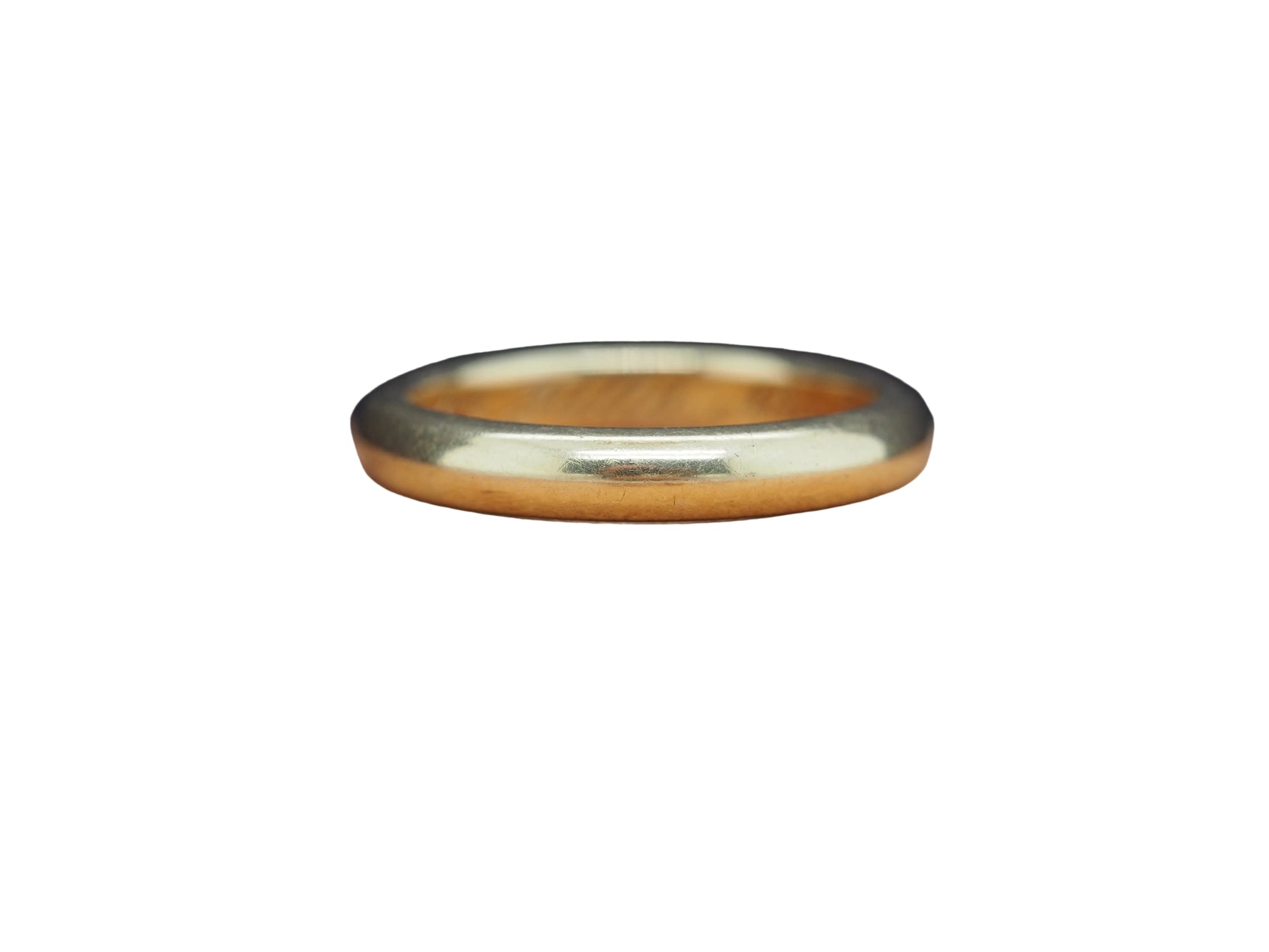 1902 J.E. Caldwell 18K Yellow Gold Engraved Wedding Band