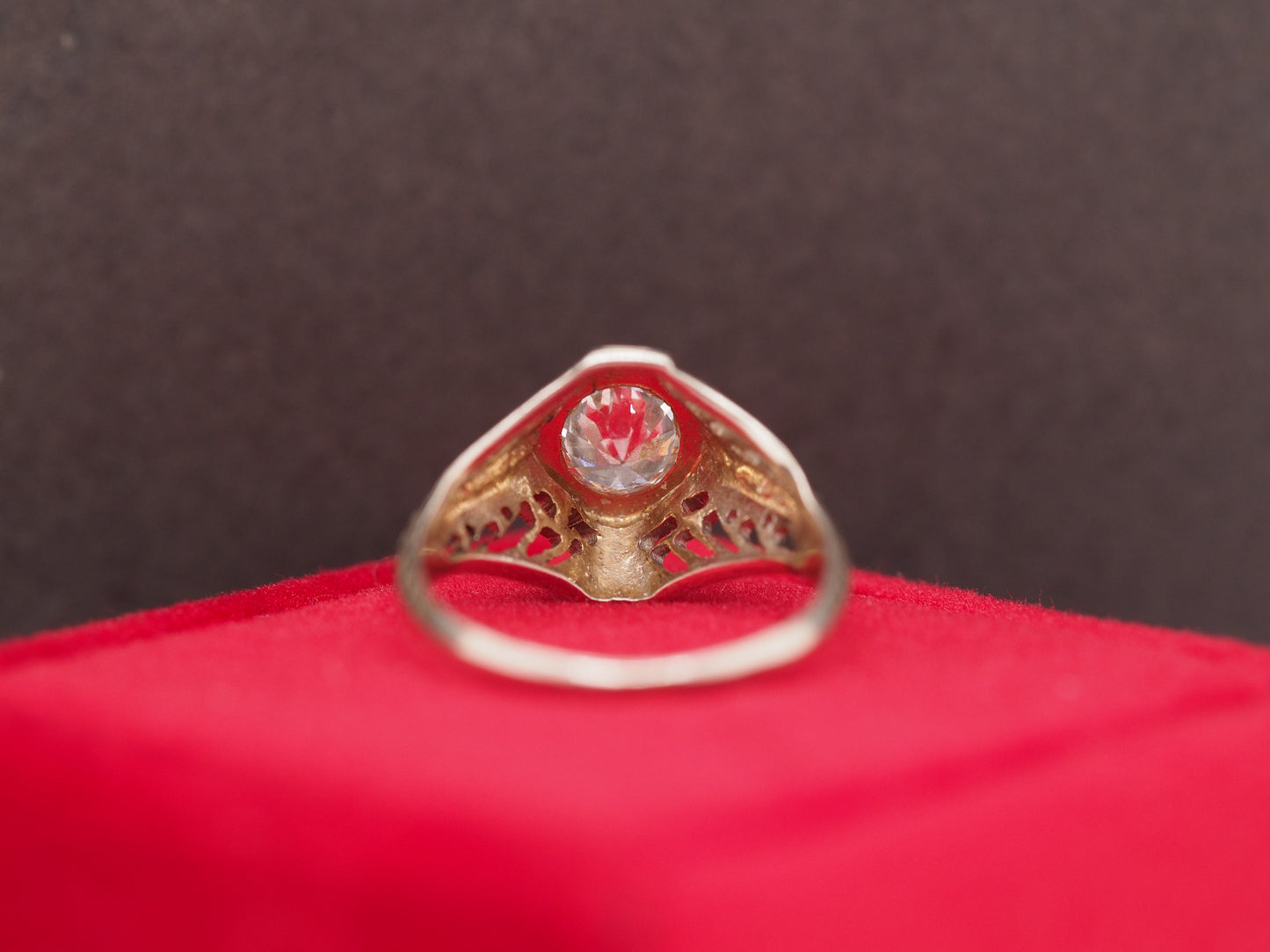 Circa 1930s 18K White Gold .35ct Old European Brilliant Diamond Engagement Ring