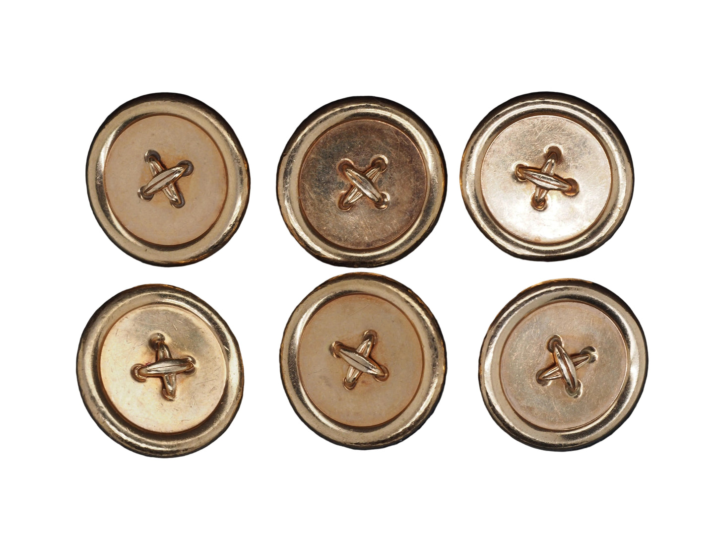 1950s Tiffany & Co. 14K Yellow Gold Button Set of 6 - VHK#515