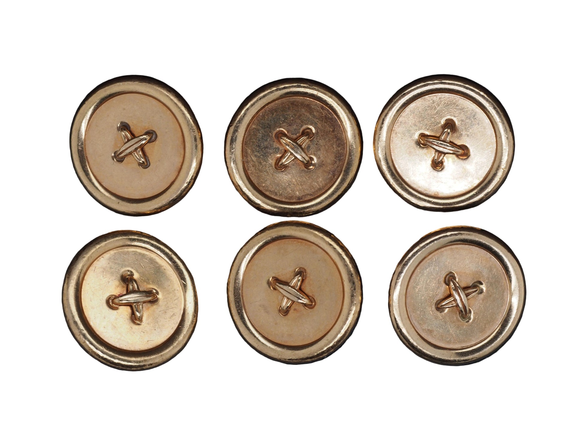 1950s Tiffany & Co. 14K Yellow Gold Button Set of 6 - VHK#515