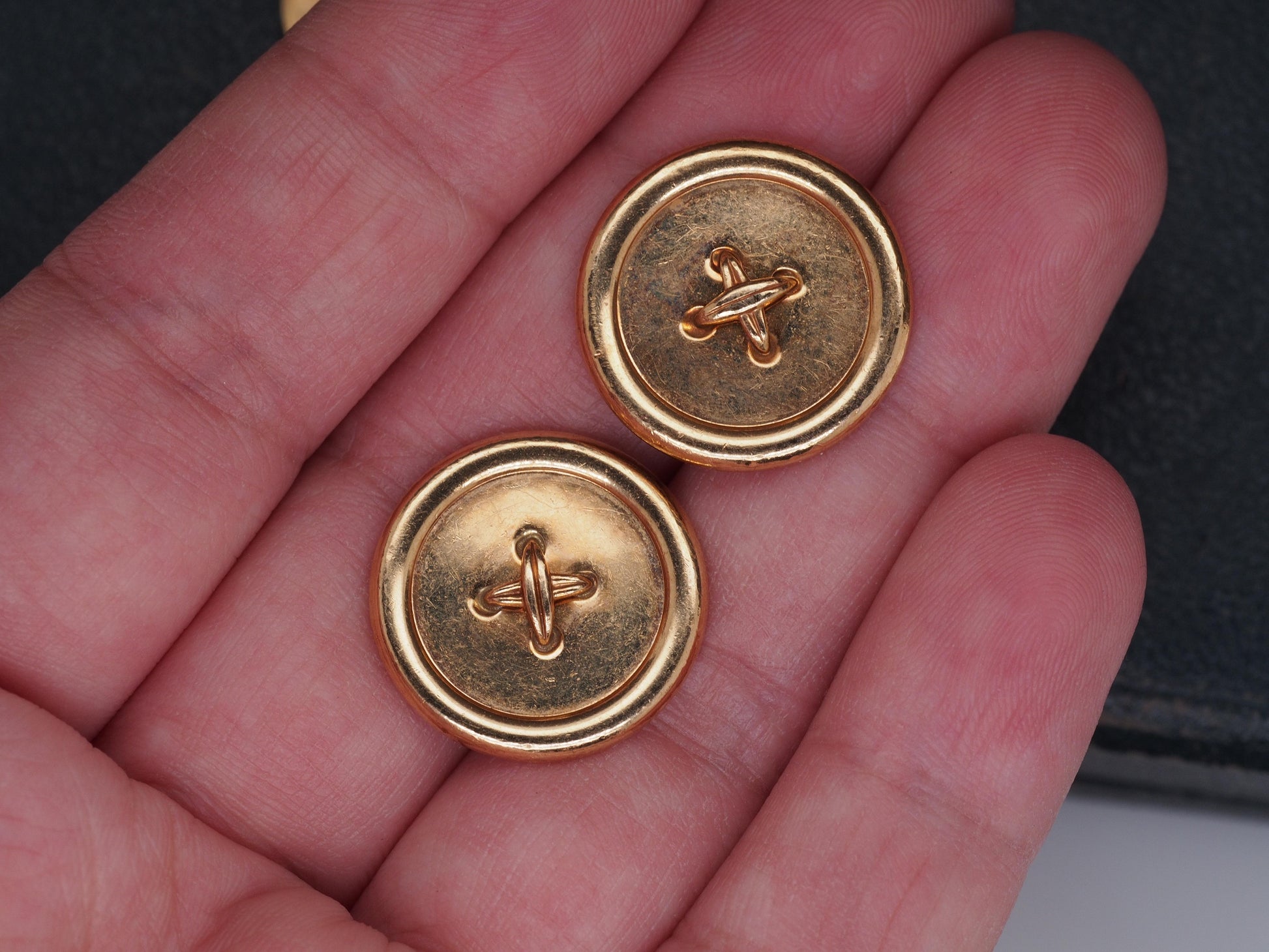 1950s Tiffany & Co. 14K Yellow Gold Button Set of 6 - VHK#515