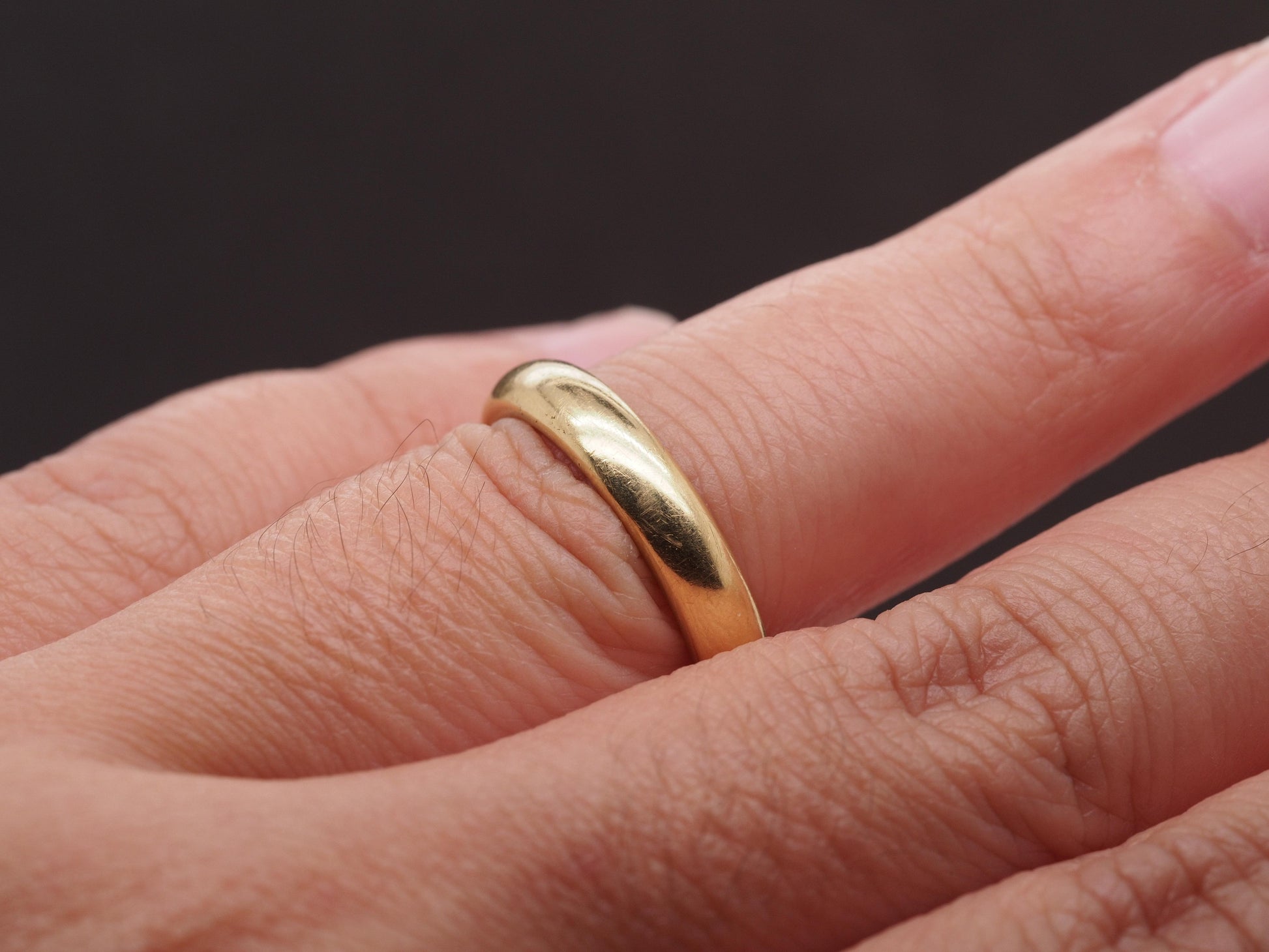1960s Vintage 18K Yellow Gold Tiffany & Co. Wedding Band - VHK#516