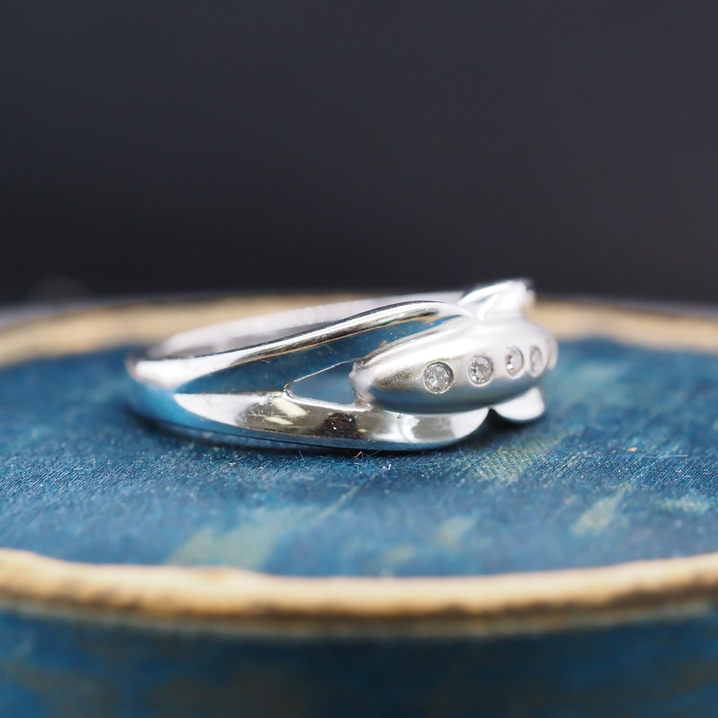 18K White Gold Diamond Wedding Band - VHK#307